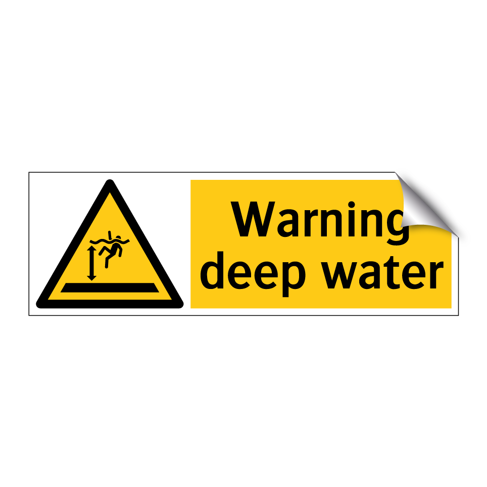 Warning deep water