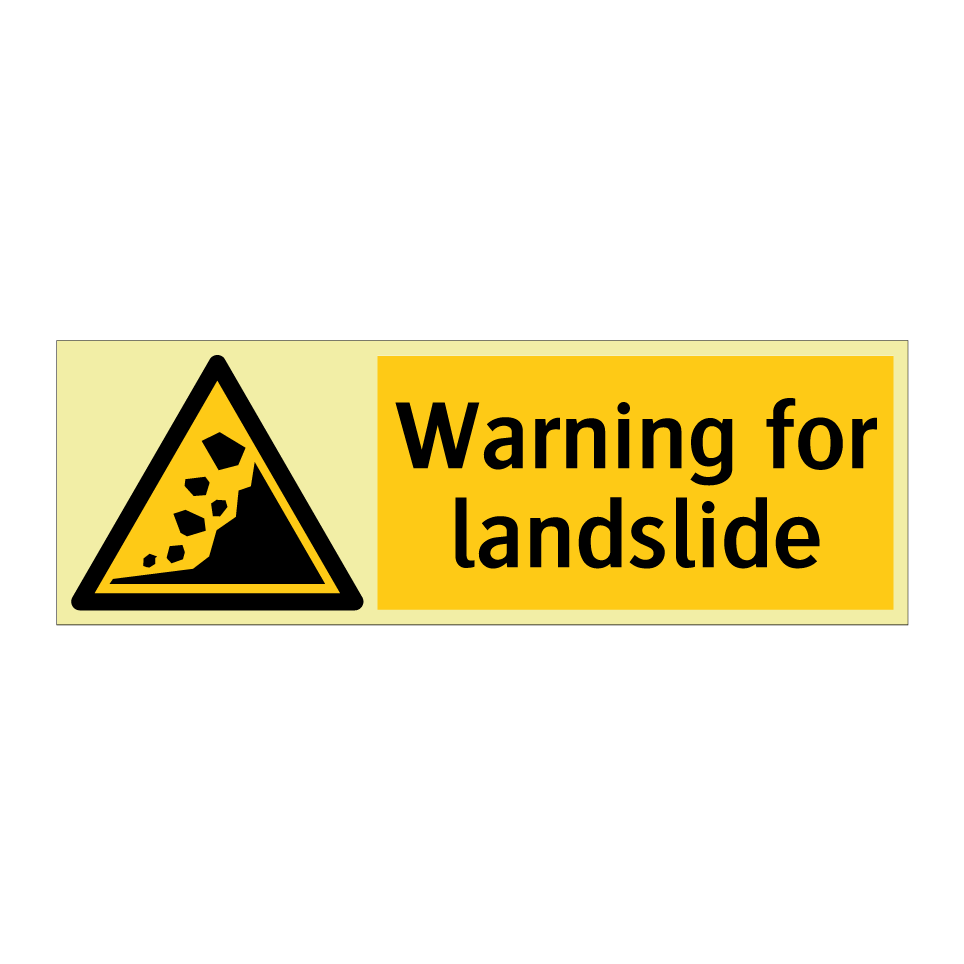 Warning for landslide