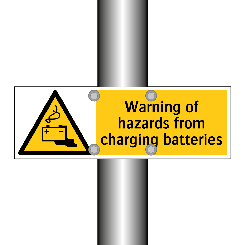 Warning of hazards from charging batteries