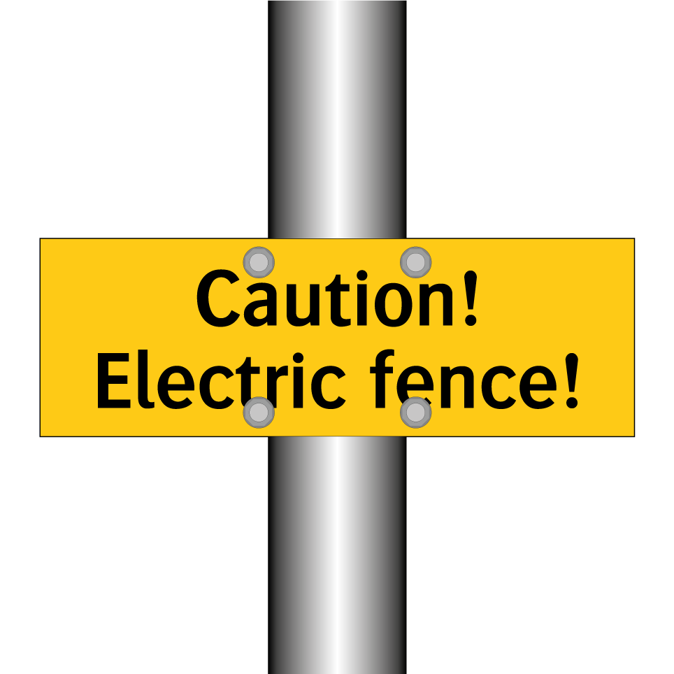 Caution! Electric fence!