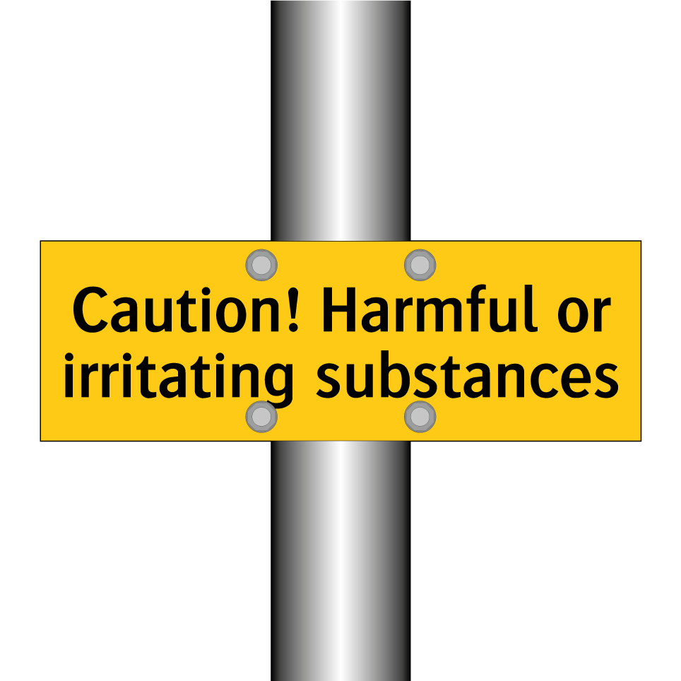 Caution! Harmful or irritating substances