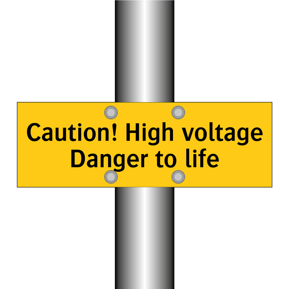 Caution! High voltage Danger to life