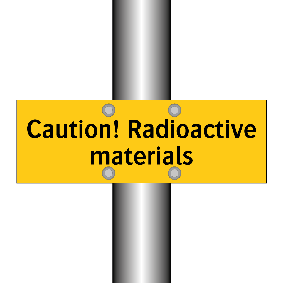 Caution! Radioactive materials