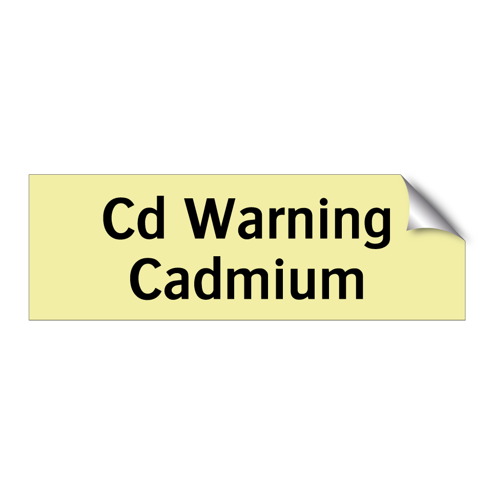 Cd Warning Cadmium