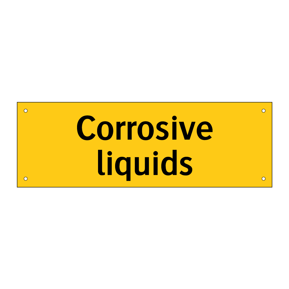 Corrosive liquids