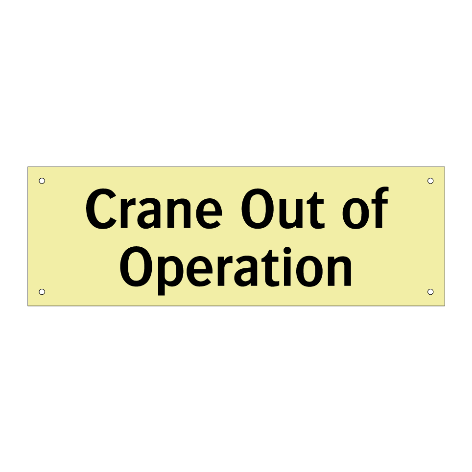 Crane Out of Operation