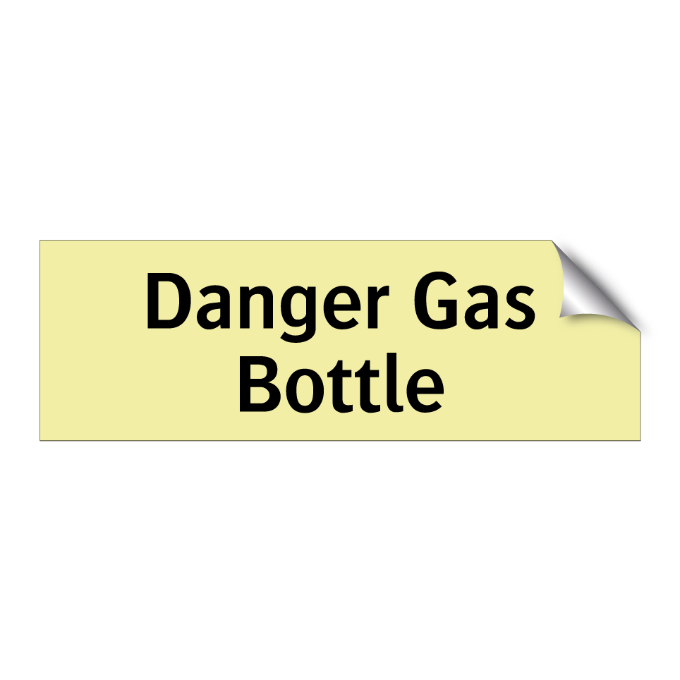 Danger Gas Bottle