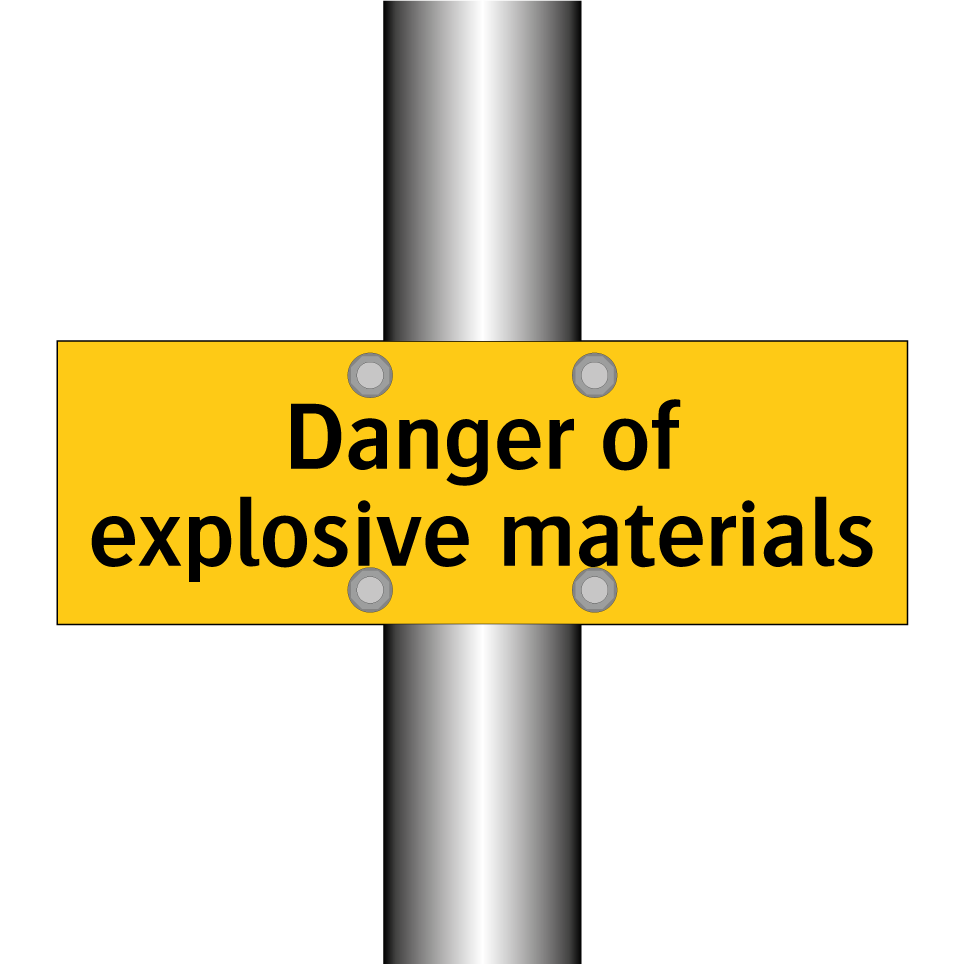 Danger of explosive materials