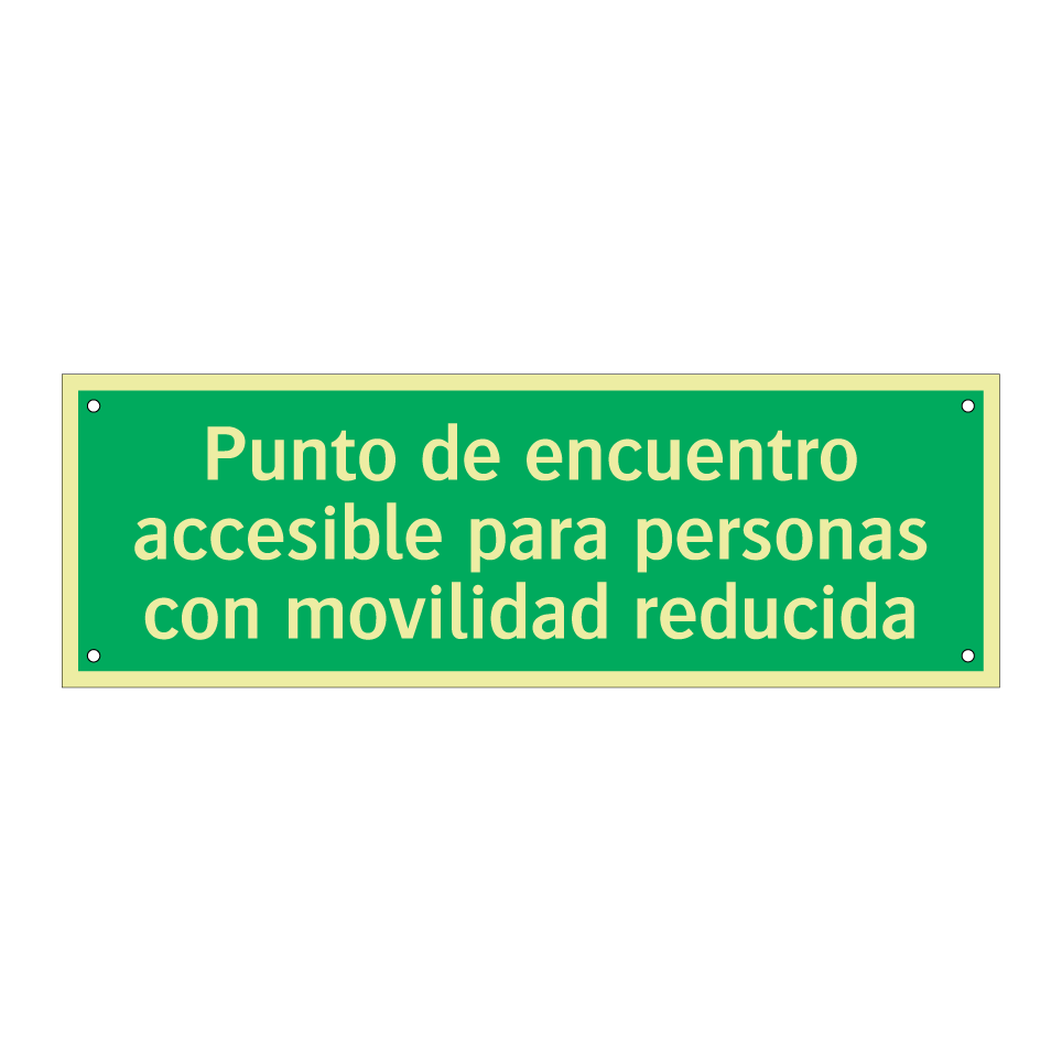 Punto de encuentro accesible para personas con movilidad reducida