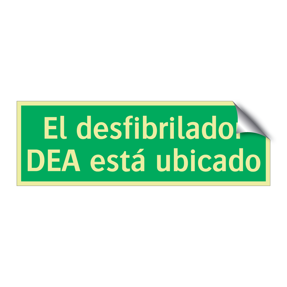 El desfibrilador DEA está ubicado