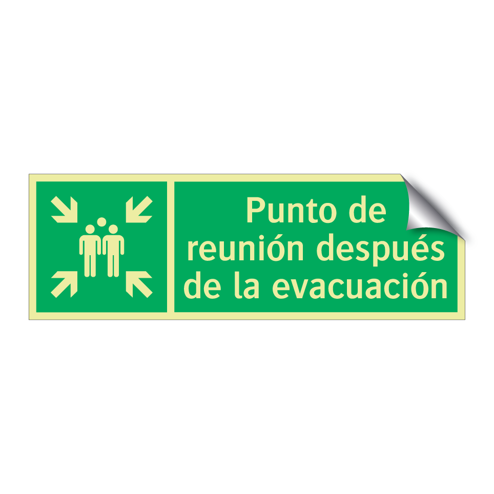 Punto de reunión después de la evacuación