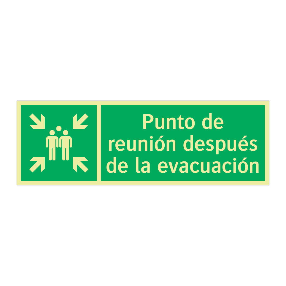 Punto de reunión después de la evacuación