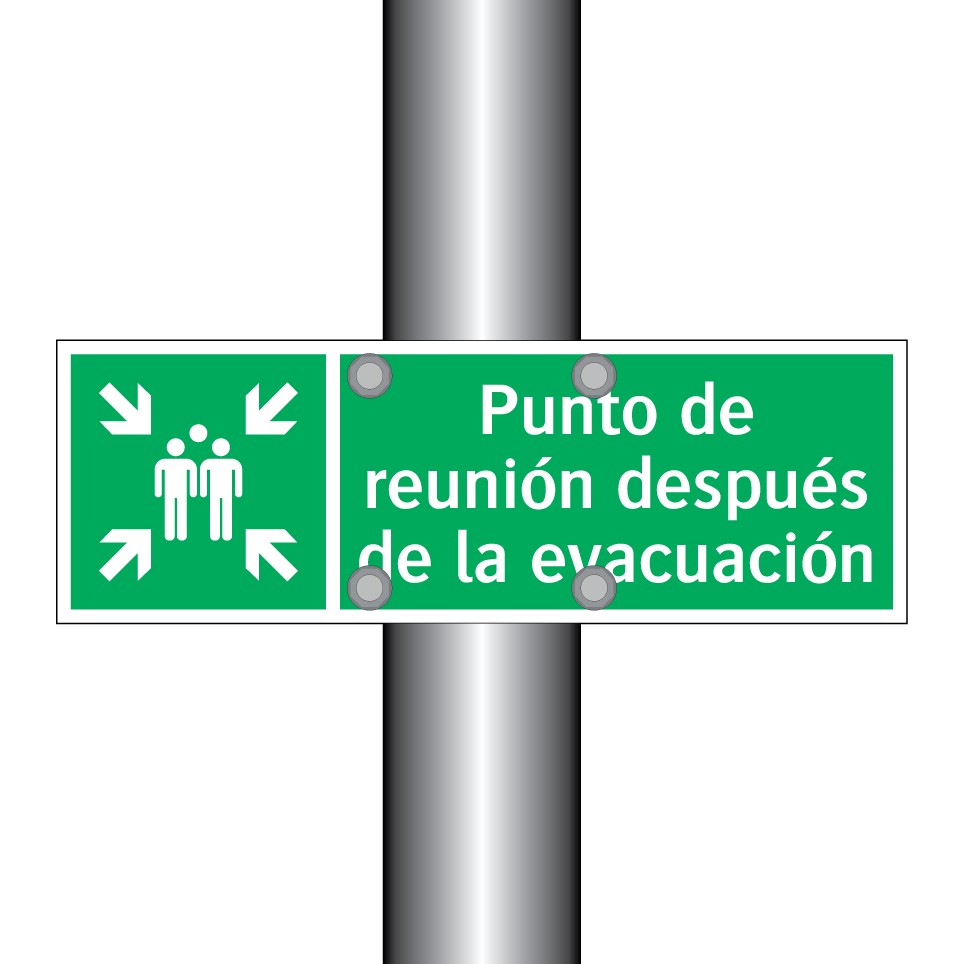 Punto de reunión después de la evacuación