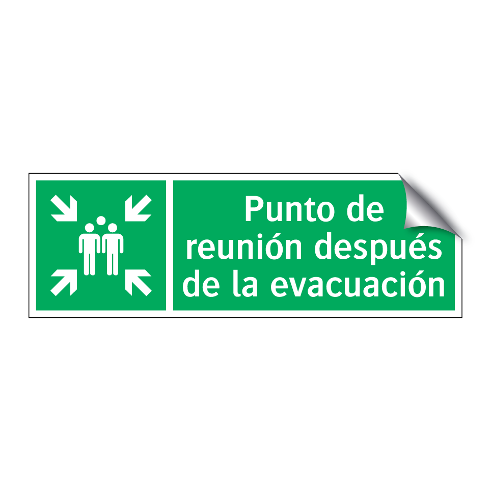 Punto de reunión después de la evacuación