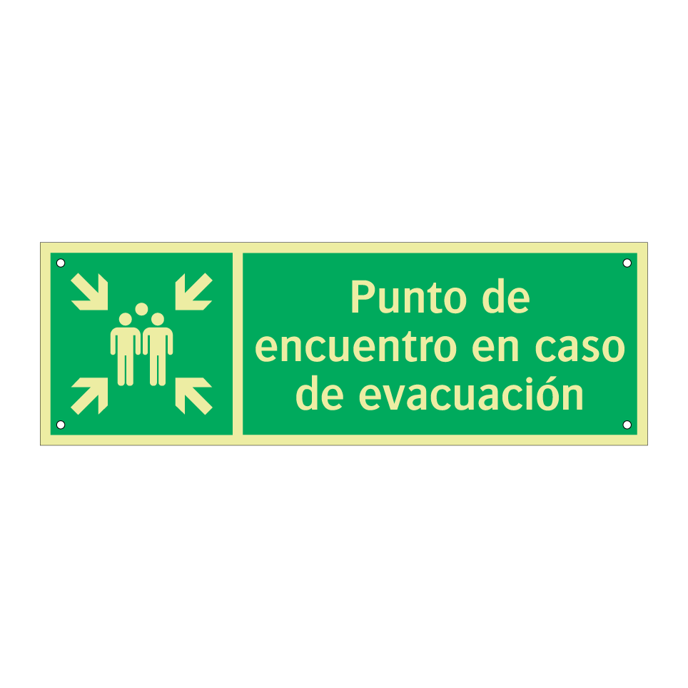 Punto de encuentro en caso de evacuación