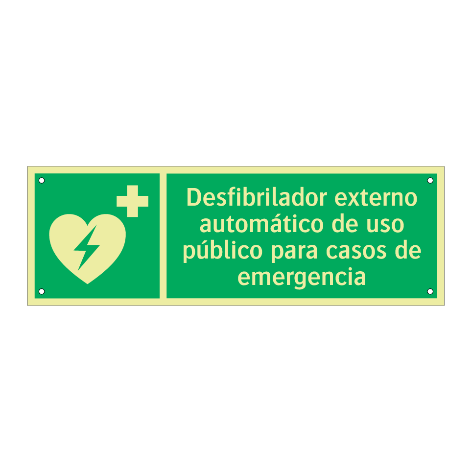 Desfibrilador externo automático de uso público para casos de emergencia