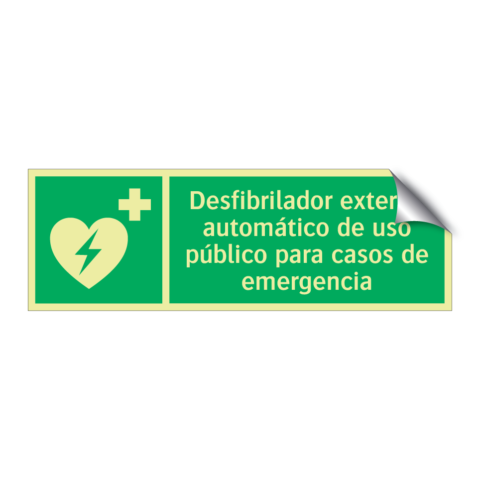 Desfibrilador externo automático de uso público para casos de emergencia
