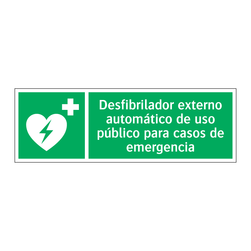 Desfibrilador externo automático de uso público para casos de emergencia