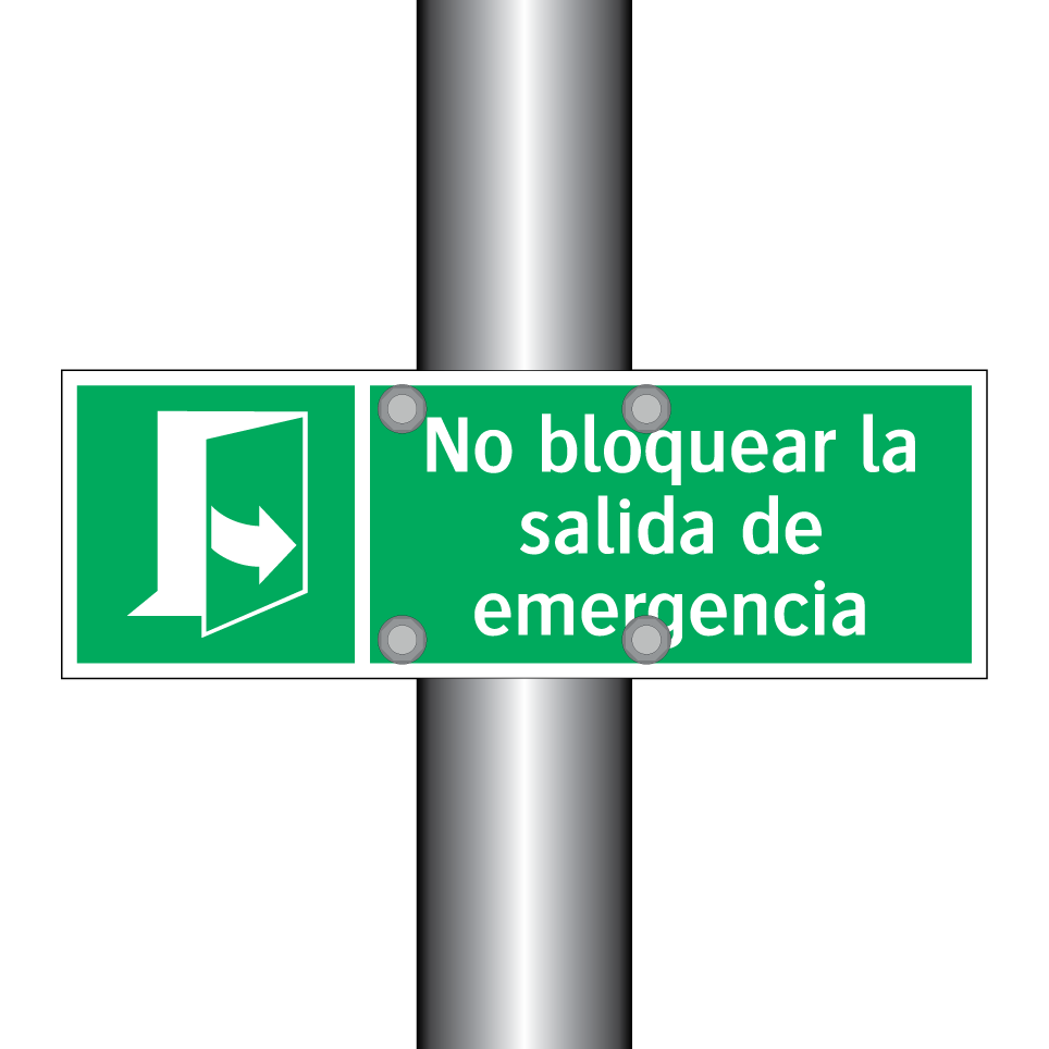 No bloquear la salida de emergencia
