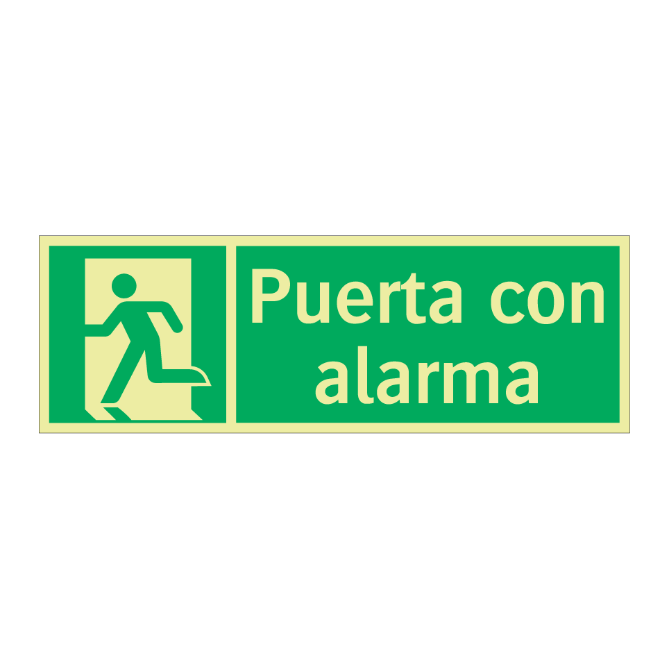 Puerta con alarma