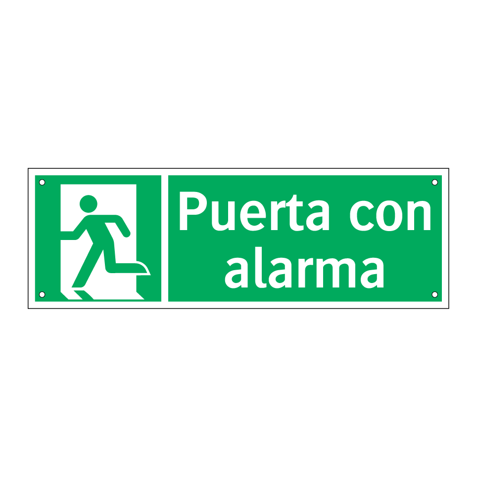 Puerta con alarma