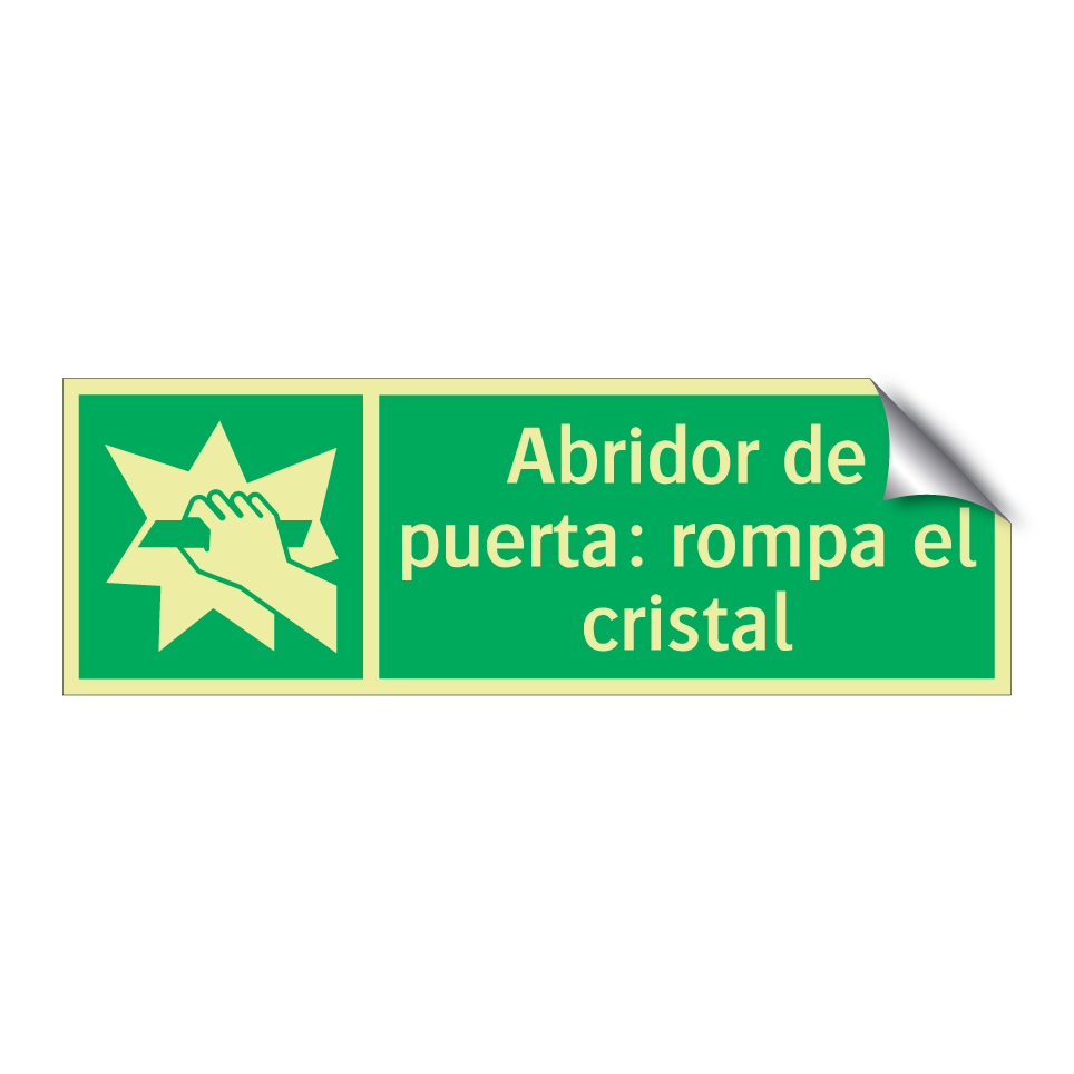 Abridor de puerta: rompa el cristal