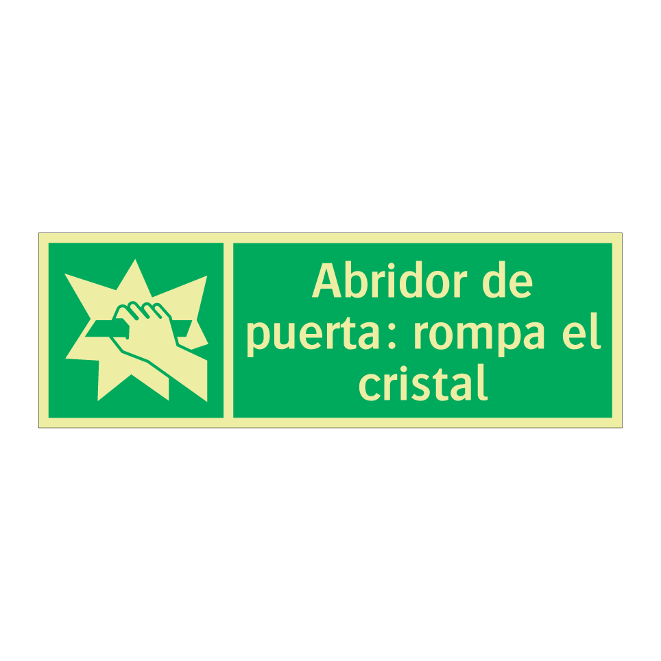 Abridor de puerta: rompa el cristal