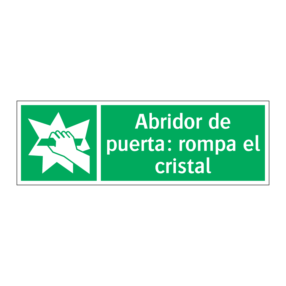 Abridor de puerta: rompa el cristal