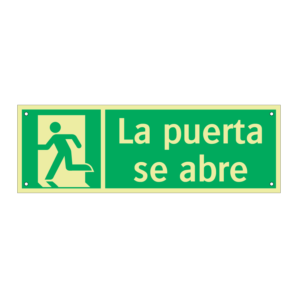 La puerta se abre
