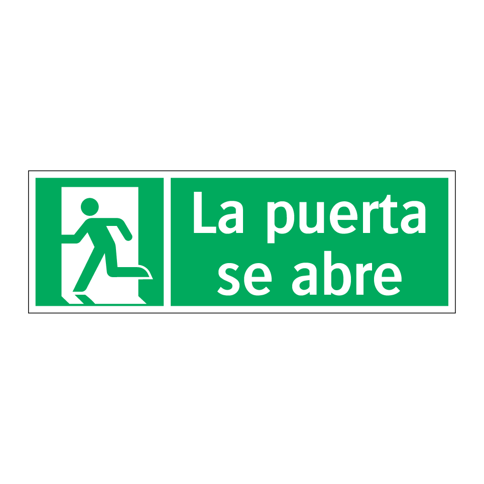 La puerta se abre