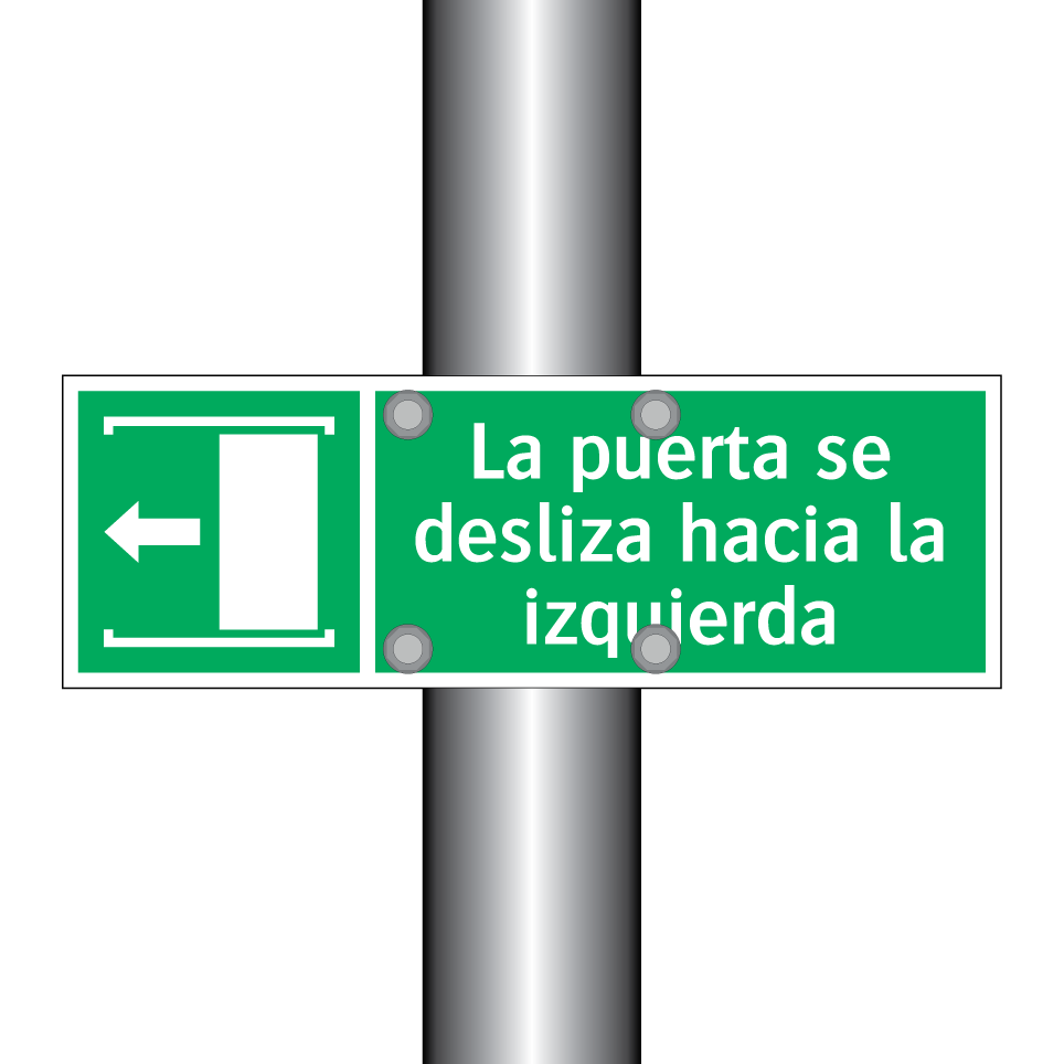 La puerta se desliza hacia la izquierda