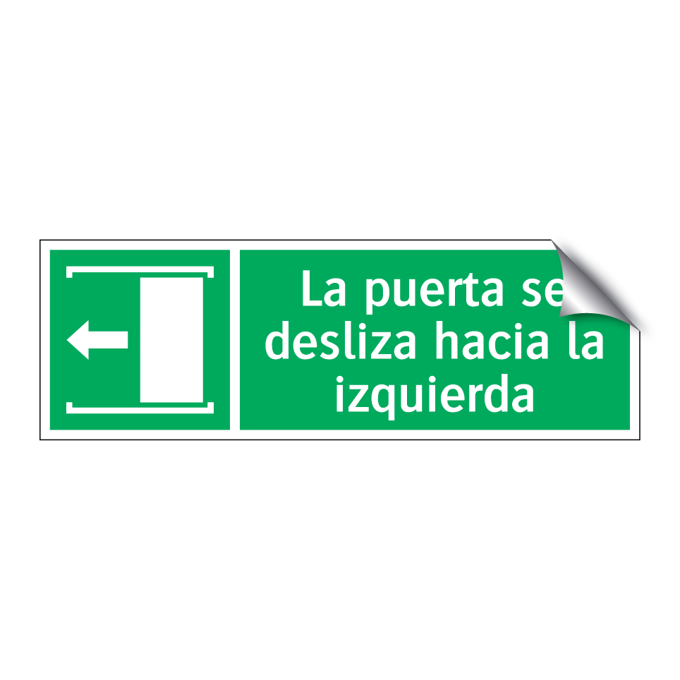 La puerta se desliza hacia la izquierda