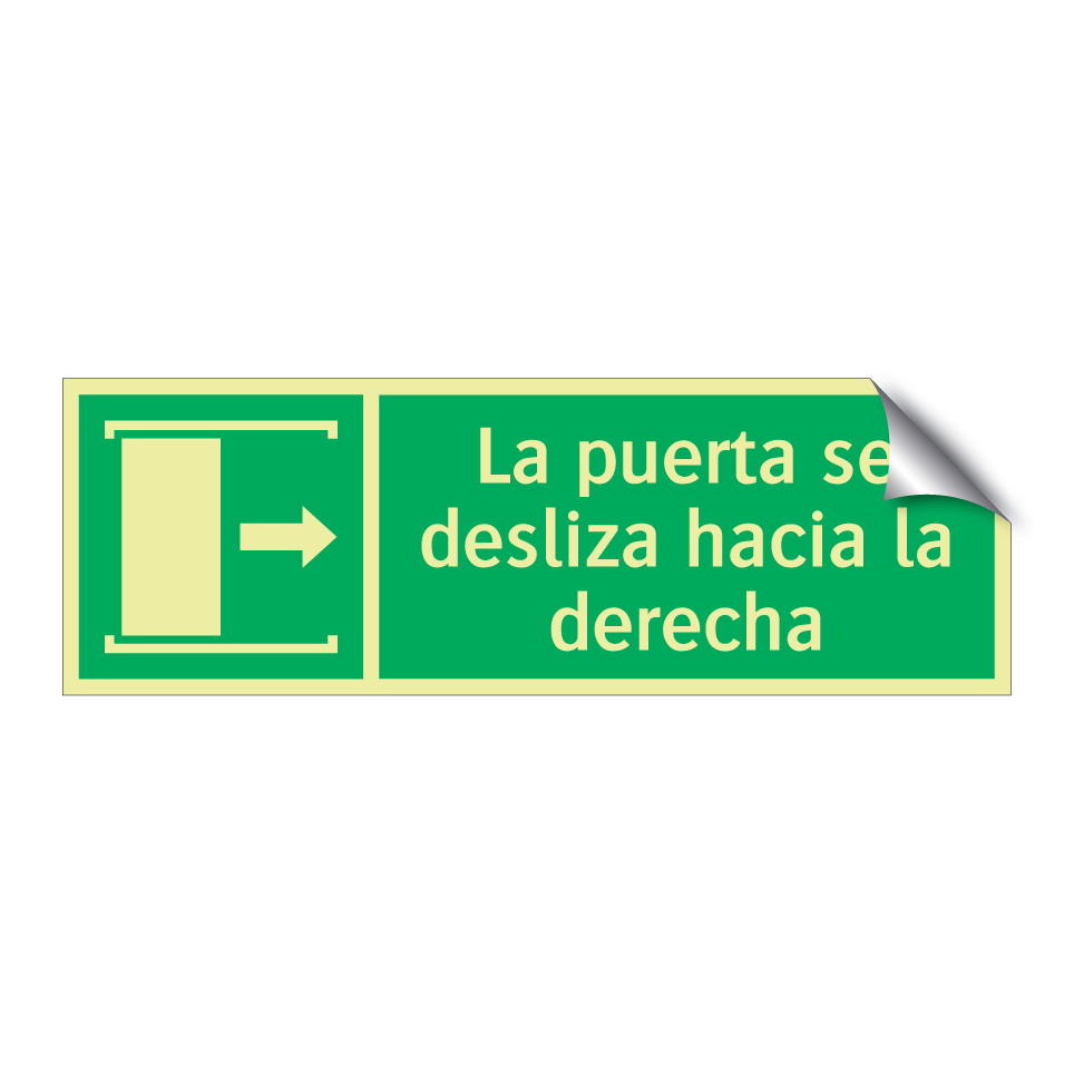 La puerta se desliza hacia la derecha