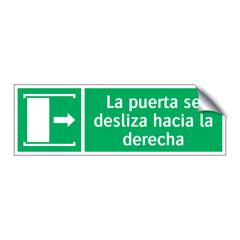 La puerta se desliza hacia la derecha