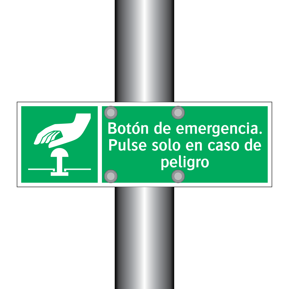 Botón de emergencia. Pulse solo en caso de peligro