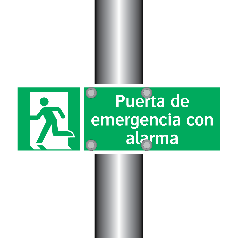 Puerta de emergencia con alarma