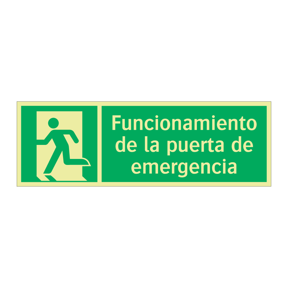 Funcionamiento de la puerta de emergencia