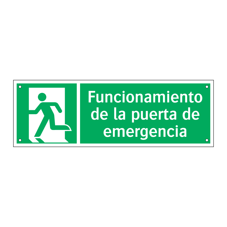Funcionamiento de la puerta de emergencia
