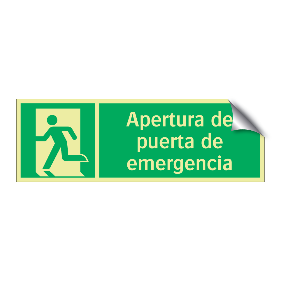 Apertura de puerta de emergencia