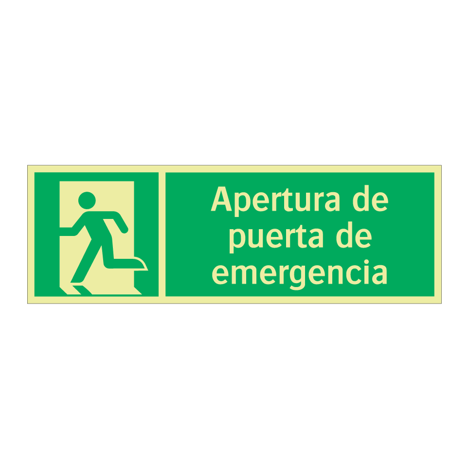 Apertura de puerta de emergencia