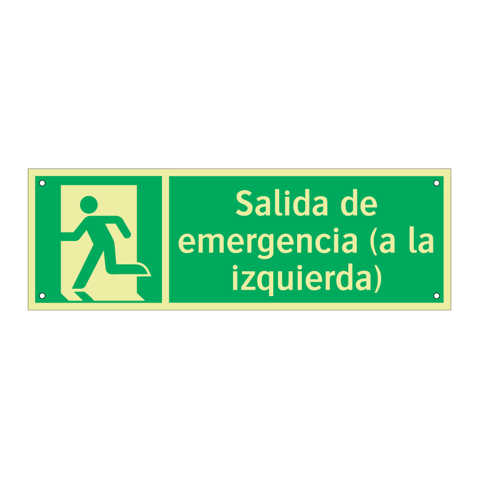 Salida de emergencia (a la izquierda)