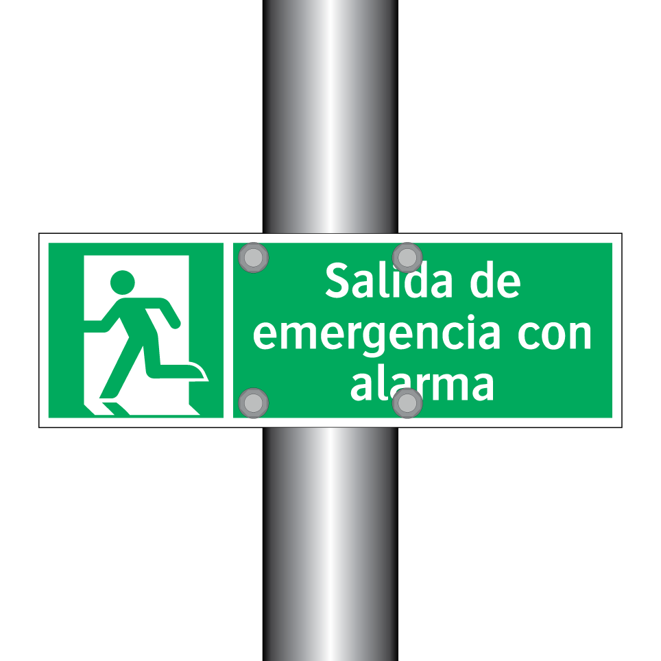 Salida de emergencia con alarma