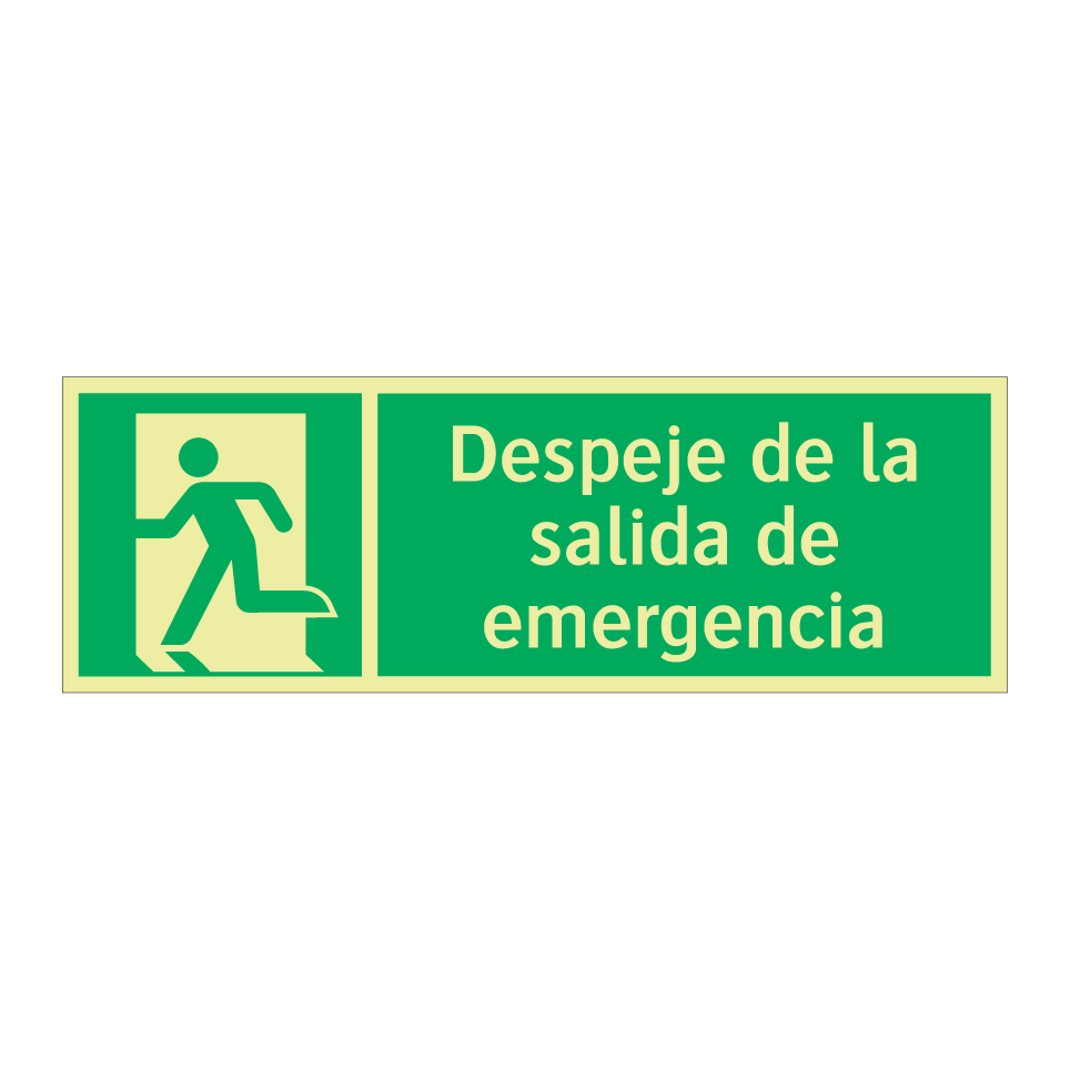 Despeje de la salida de emergencia