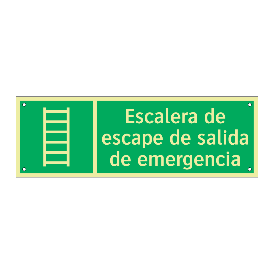 Escalera de escape de salida de emergencia