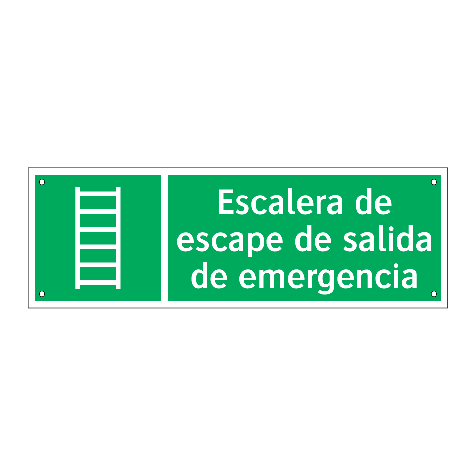 Escalera de escape de salida de emergencia