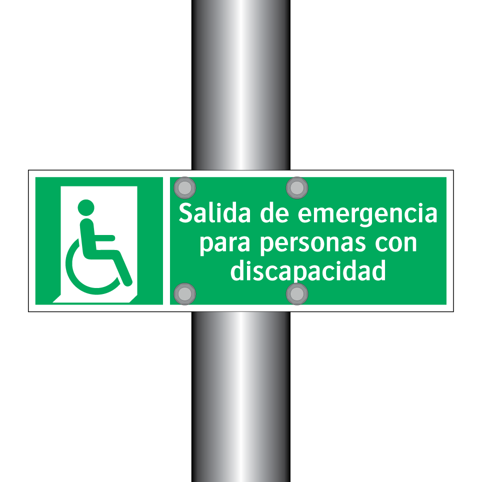 Salida de emergencia para personas con discapacidad