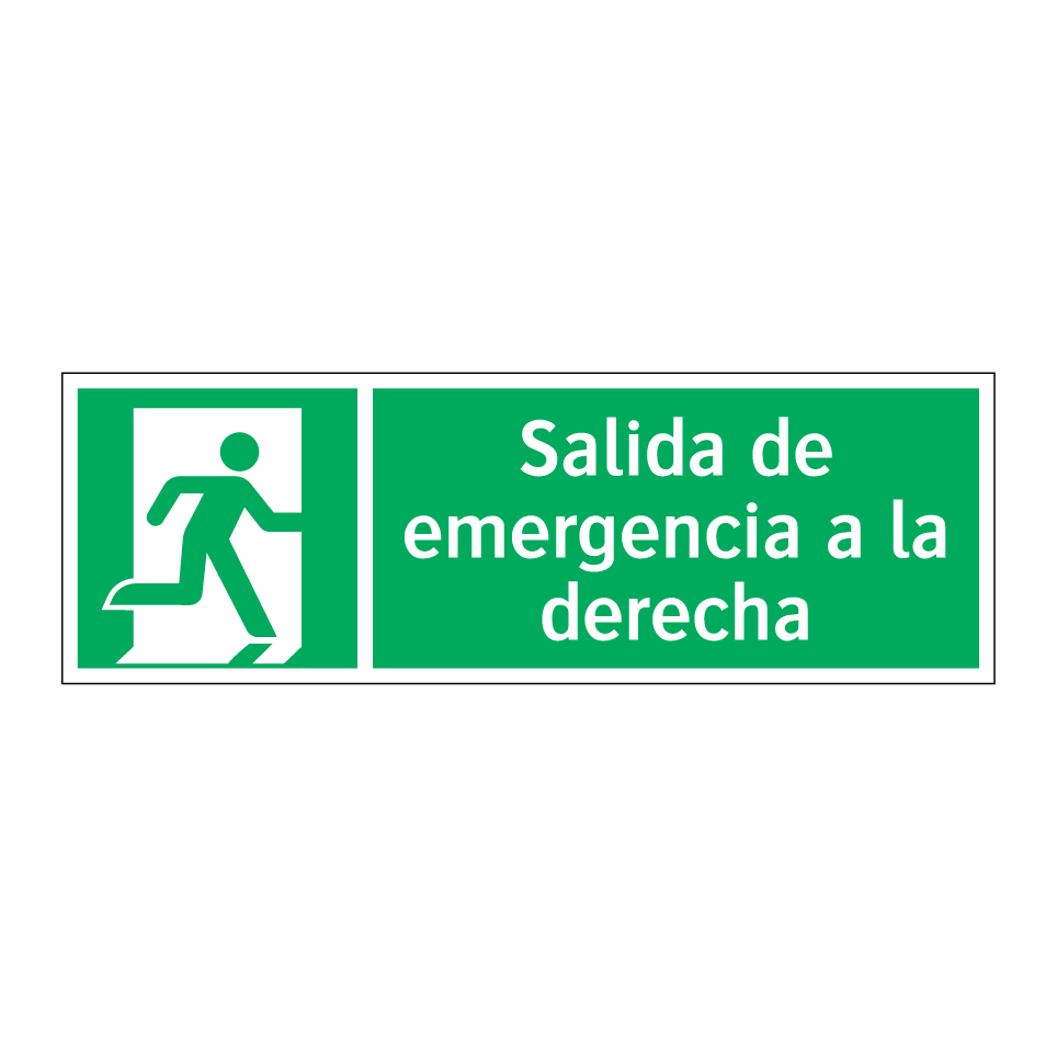 Salida de emergencia a la derecha