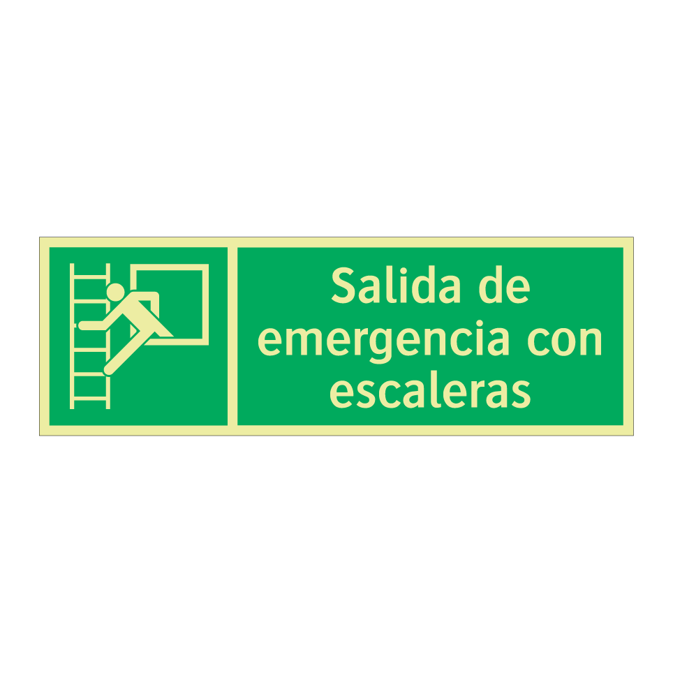 Salida de emergencia con escaleras