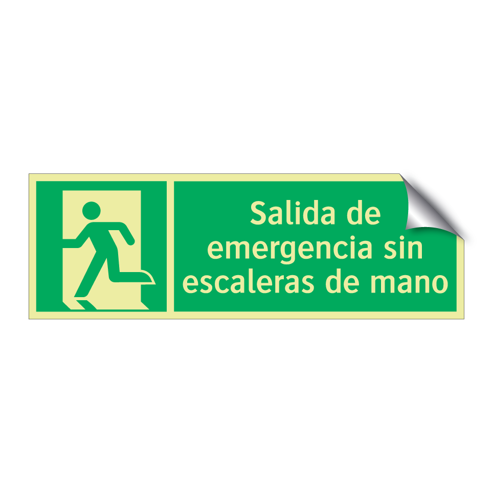 Salida de emergencia sin escaleras de mano