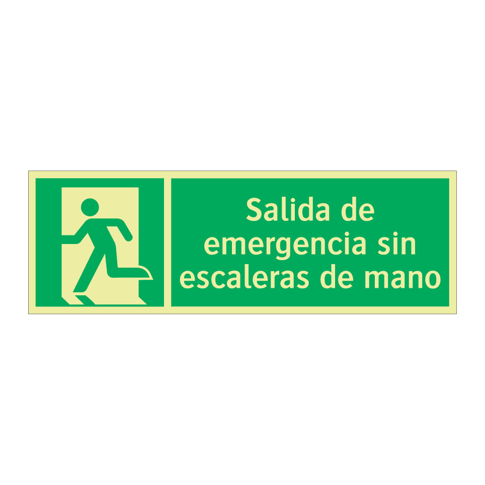 Salida de emergencia sin escaleras de mano